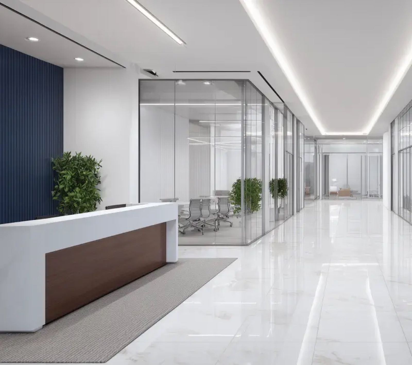 Spotless lobby